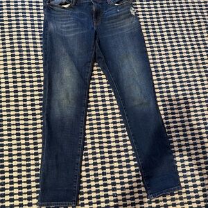 FRAME Le Garçon Distressed Boyfriend Jeans